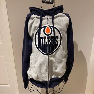 NHL OILERS ZIP UP HOODIE